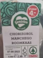 Mängden socker i Chorizorol manchego roomkaas