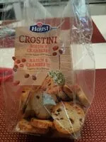 Mängden socker i Crostini rozijn & cranberry