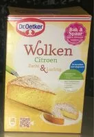 Mängden socker i Wolken Citroen