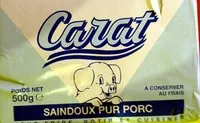 Mängden socker i Saindoux pur porc