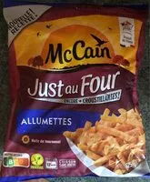 Mängden socker i Frites allumettes McCain