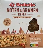 Mängden socker i Noten & granen repen amandel & havermout