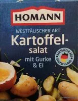 Mängden socker i Kartoffelsalat mit Gurke und Ei