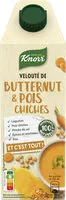 Mängden socker i KNORR Et c'est tout Soupe Velouté de Butternut & Pois Chiches 750ml