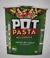 Mängden socker i Pot Pasta Bolognese