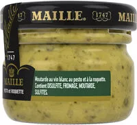Mängden socker i Maille Mini Moutarde au vin blanc Pesto et Roquette 25g