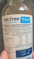Mängden socker i Fatfree dressing