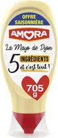 Mängden socker i AMORA Mayonnaise De Dijon 5 ingrédients sélectionnés - Offre Saisonnière - Flacon - 705g