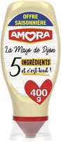 Mängden socker i AMORA Mayonnaise De Dijon 5 Ingrédients sélectionnés - Offre Saisonnière Flacon Souple 400g