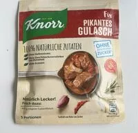 Mängden socker i Pikantes Gulasch