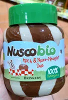 Mängden socker i Nuscobio Milch & Nuss-Nougat Duo