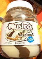 Mängden socker i Nusica milk & hazelnut