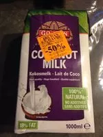 Mängden socker i Kokosmelk - 18% Vet -pak 1 Liter