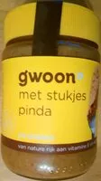 Mängden socker i Pindakaas met stukjes pinda
