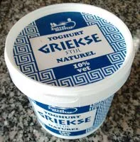 Mängden socker i Yoghurt Griekse stijl naturel