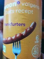 Mängden socker i g'woon Frankfurters 6 stuks