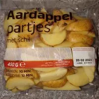 Mängden socker i Aardappel partjes met schil