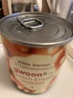 Mängden socker i Witte bonen in tomatensaus