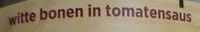 Mängden socker i Witte bonen in tomatensaus