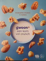Mängden socker i Krokante muesli 4 noten