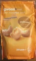 Mängden socker i Gebrande cashewnoten gezouten