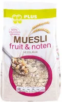 Mängden socker i Muesli fruit en noten