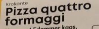 Mängden socker i Pizza quattro formaggi