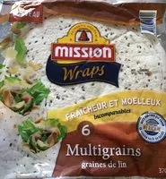 Socker och näringsämnen i Mission wrap