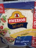 Mängden socker i Wraps Blé Nature