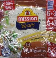 Mängden socker i Mission wraps multigrains