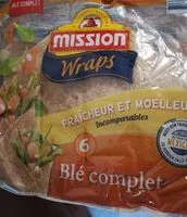 Mängden socker i Mission wrap
