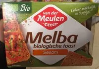 Mängden socker i Melba biologische toast sesam