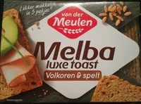 Mängden socker i Melba luxe toast Volkoren & spelt