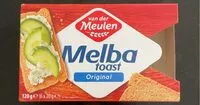 Mängden socker i Melba toast original