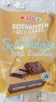 Mängden socker i Rice cakes with  milk chocolate