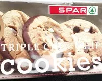 Mängden socker i Triple chocolate chip cookies