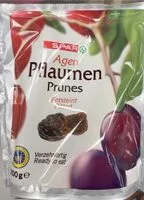 Mängden socker i Pflaumen getrocknet