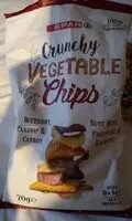 Mängden socker i Crunchy vegetable chips