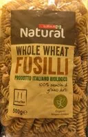 Mängden socker i WHOLE WHEAT FUSILLI