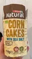 Mängden socker i Corn cakes with sea salt
