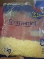 Mängden socker i Emmental rapé 1kg
