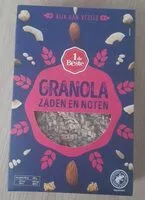 Mängden socker i Granola zaden en noten