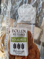 Mängden socker i 10 volkoren bollen