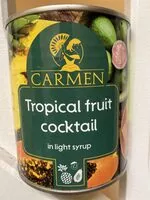 Mängden socker i Cocktail fruits tropicaux au sirop