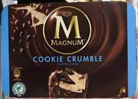 Mängden socker i Magnum Batonnet Glace Cookie Crumble x4 400ml