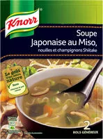 Mängden socker i Knorr Soupe Japonaise Miso 69g 2 Portions