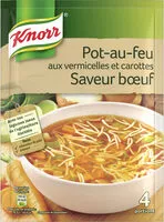 Mängden socker i Knorr Soupe Déshydratée Pot-au-Feu aux Vermicelles et Carottes 55g