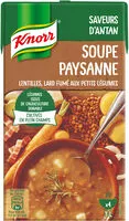 Mängden socker i KNORR Soupe Liquide Paysanne Lentilles Lard Fumé 1l