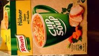 Mängden socker i Cup a Soup, Hühner Suppe Mit Nudeln