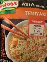 Mängden socker i Asia noodle Teriyaki